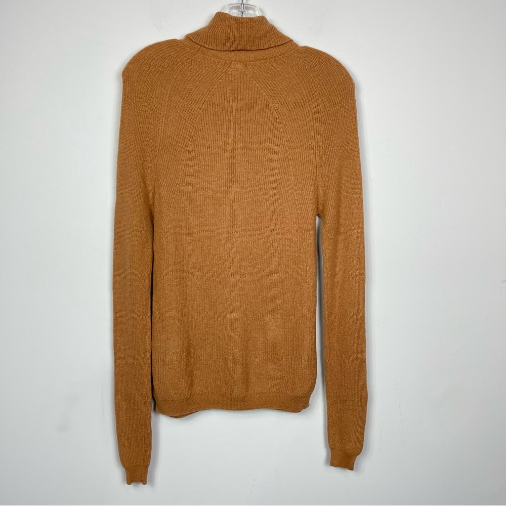 LK Bennett Lulumay Camel Tan Turtleneck Wool Cashmere Jumper Ribbed Sweater XS - Picture 12 of 16
